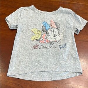 Disney Minnie Gray Short Sleeve Tee